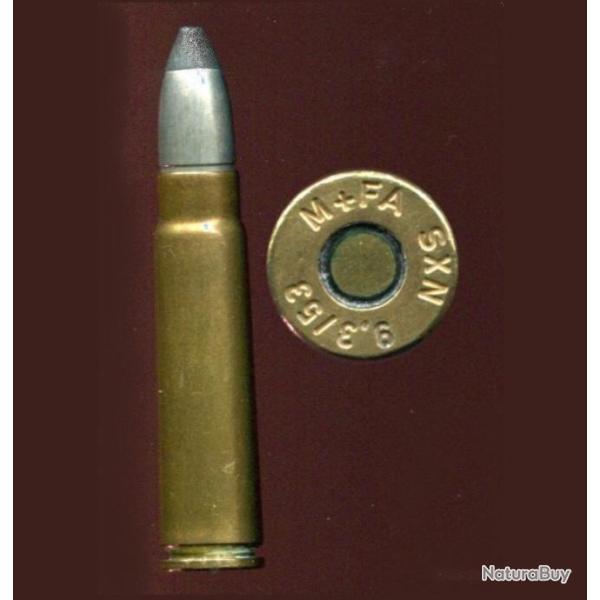 9.3 x 53 Suisse - balle nickel pointe plomb