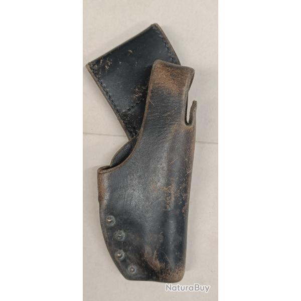 Holster de ceinture droitier cuir police hollandaise