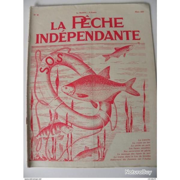 Revue la peche independante n�49 de mars 1933