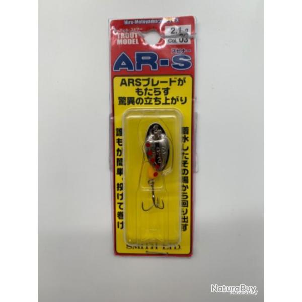 Cuillers de p�che Smith AR Spinner 1cm 2,1g argent, rouge et jaune