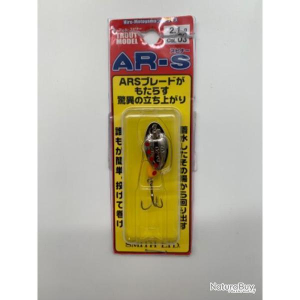 Cuillers de p�che Smith AR Spinner 1cm 2,1g argent, rouge et jaune