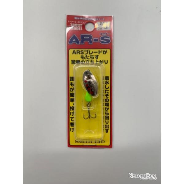 Cuillers de p�che Smith AR Spinner 1cm 2,1g argent, rouge et vert