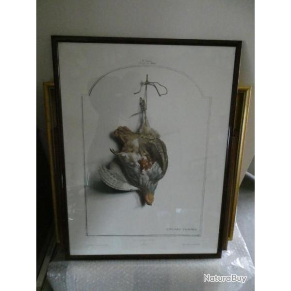 lithographies de EDOUARD TRAVIES encadrees sous verre