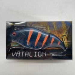 Leurre dur megabass vatalion 115F blue orange exclusif europ&ecirc;che