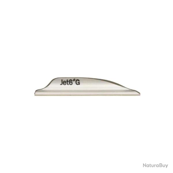 Plume de fl�che Plastique Jet6 Ghost (par 60) - Blanc / Droitier