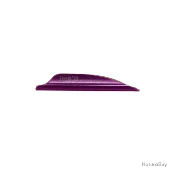 Plume de fl�che Plastique Jet6 Ghost (par 60) - Violet / Droitier