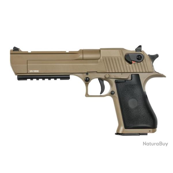 R�plique airsoft CM121S Lipo et Mosfet style Desert Eagle Tan Cyma