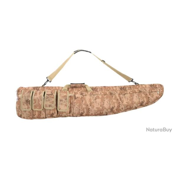 Sac � fusil avec bandouli�re 120 cm en tissu Oxford beige sahara camouflage