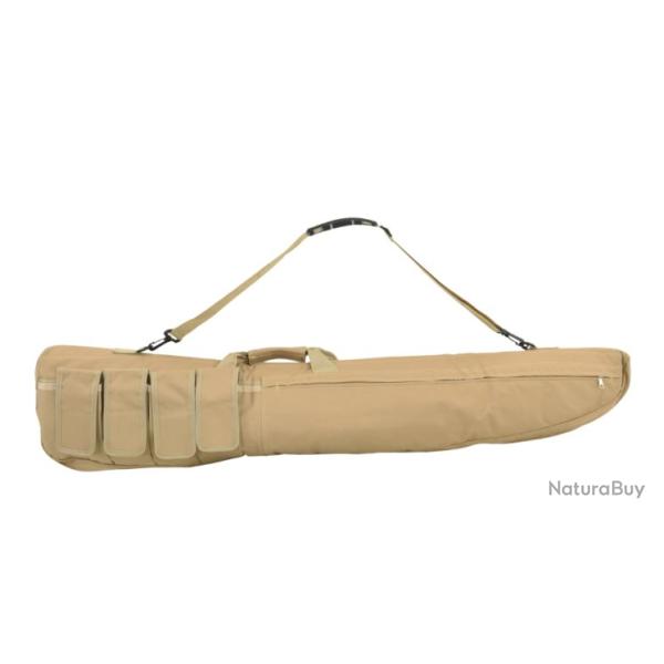 Sac � fusil avec bandouli�re 120 cm en tissu Oxford beige sahara