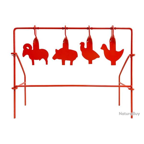 Cible 4 silhouettes animales m�tal