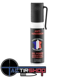 Bombe lacrymog&egrave;ne anti agression GEL POIVRE 25 ml