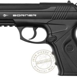 Pistolet &agrave; plomb CO2 4.5 mm BB - BORNER C11 (3 Joules max)