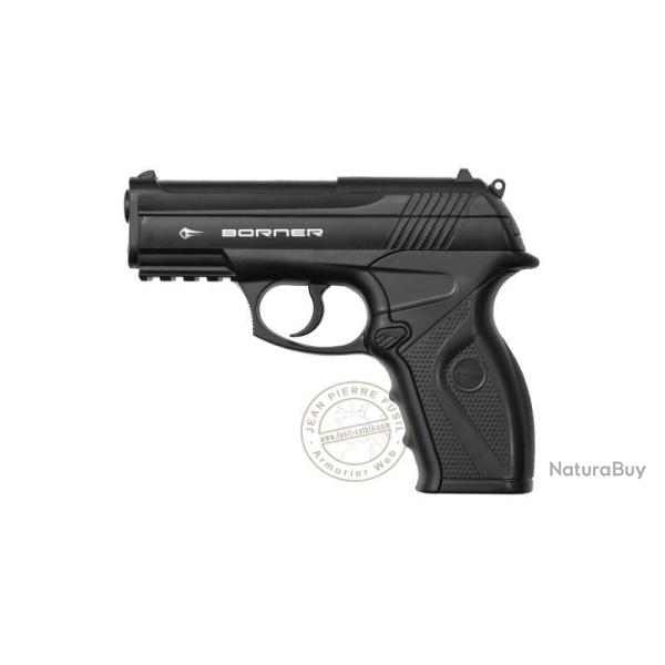 Pistolet � plomb CO2 4.5 mm BB - BORNER C11 (3 Joules max)