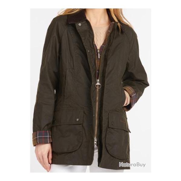 Veste Femme Barbour Classic Beadnell Olive olive 44 FR / 16 UK