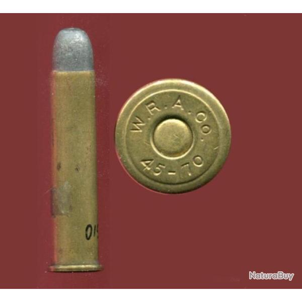 .45-70 WCF - courte balle plomb - black powder - marquage : W.R.A.Co. 45-70