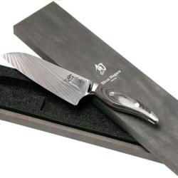 Kai Shun Nagare couteau santoku 18 cm, NDC-0702 - Couteau de chef japonais en acier damass&eacute; 72 couch