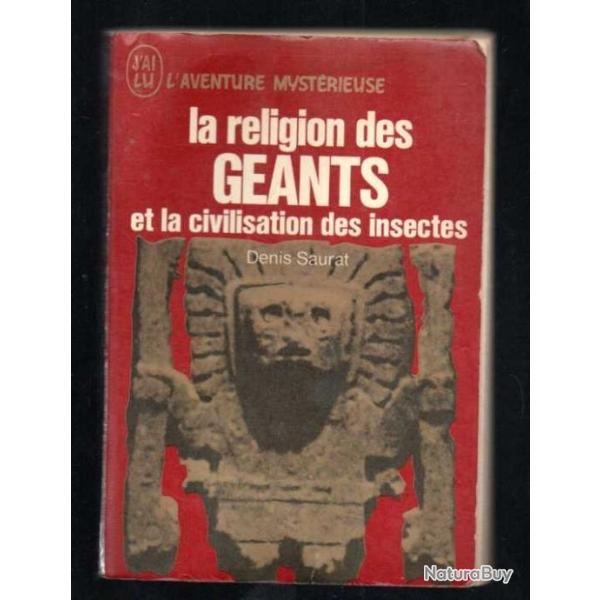 la religion des gants et la civilisation des insectes saurat  J'ai lu Rouge l'aventure mystrieuse