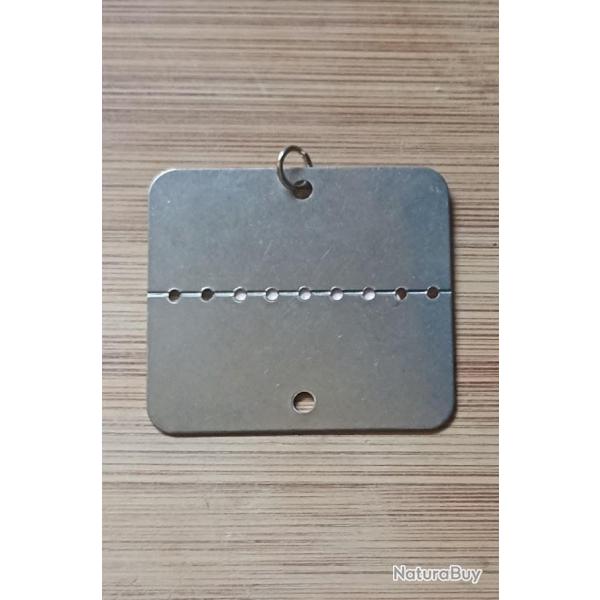 Plaque identit� Arm�e Fran�aise vintage vierge