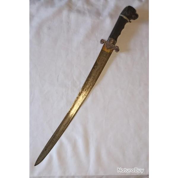 RARE Dague de chasse v�nerie XVIII�me si�cle