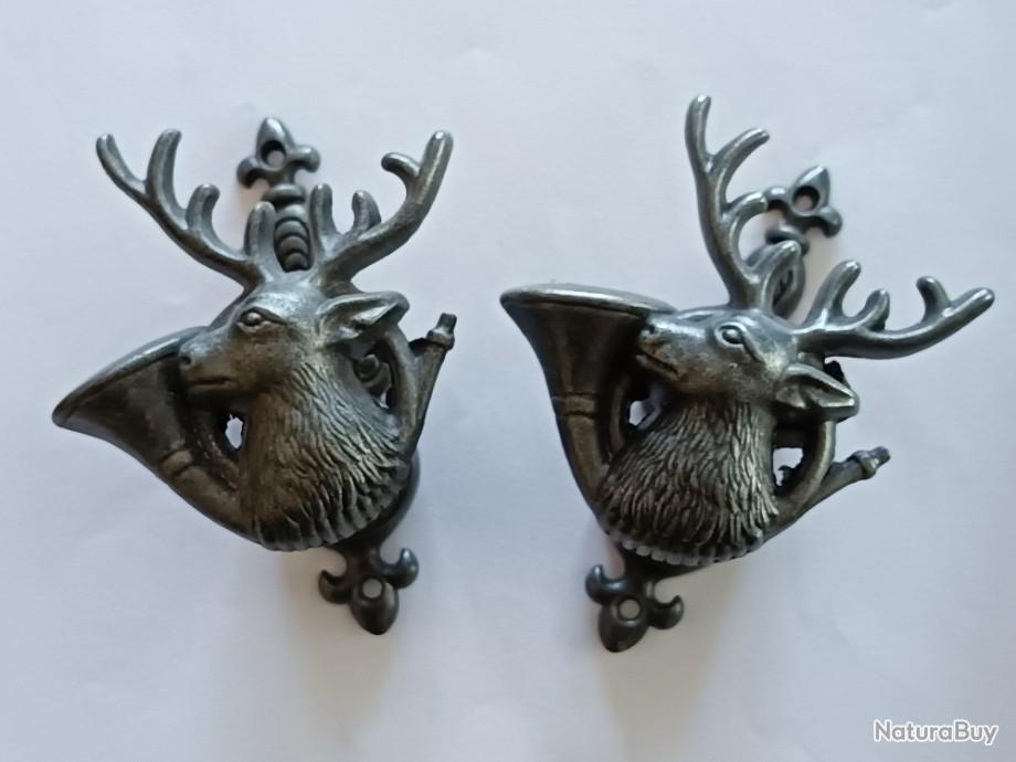 Patte De Cerf – Porte-manteau Et Porte-fusil – Décoration Murale Nature – État Correct