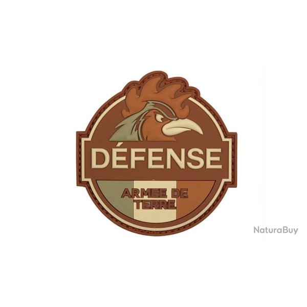 Patch Dfense Arme de Terre marron basse visibilit