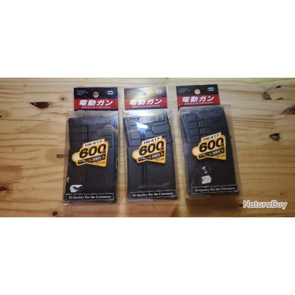 Lot 3 Chargeurs hk 417 600 billes Tokyo marui