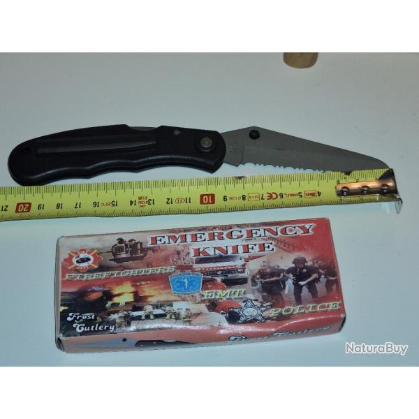 Couteau tactique FROST CUTLERY  EMERGENCY KNIFE vendu par poudrenoirepro