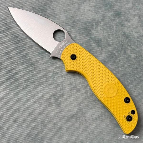 Couteau Spyderco Sage 5 Lightweight Salt Lame Acier MagnaCut Manche FRN Compression Lock SC123PYL