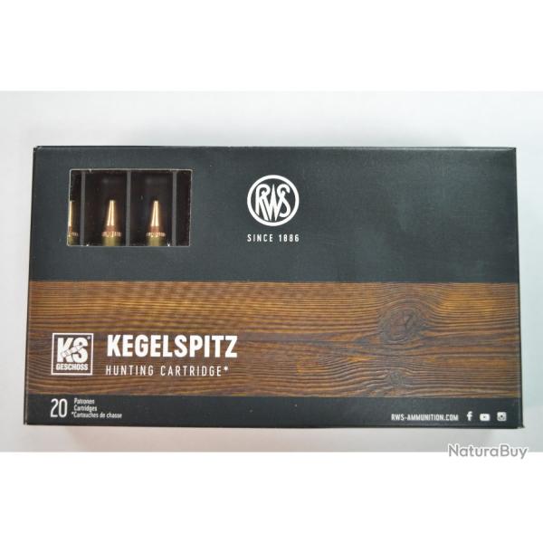 1 BOITE DE 20 MUNITIONS RWS CALIBRE 243 WIN EN KS 96 GR/6.2G NEUVE