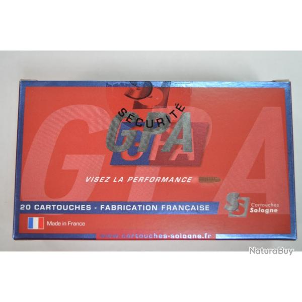 1 BOITE DE 20 MUNITIONS SOLOGNE CALIBRE 300 WSM GPA 180GR/11.7 G NEUVE