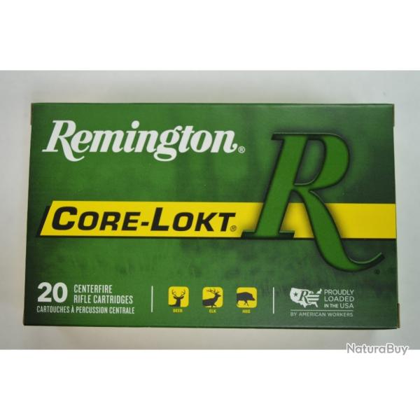 1 BOITE DE 20 MUNITIONS REMINGTON CALIBRE 280 REM CORE LOKT PSP 150 GR/9.7G  NEUVE