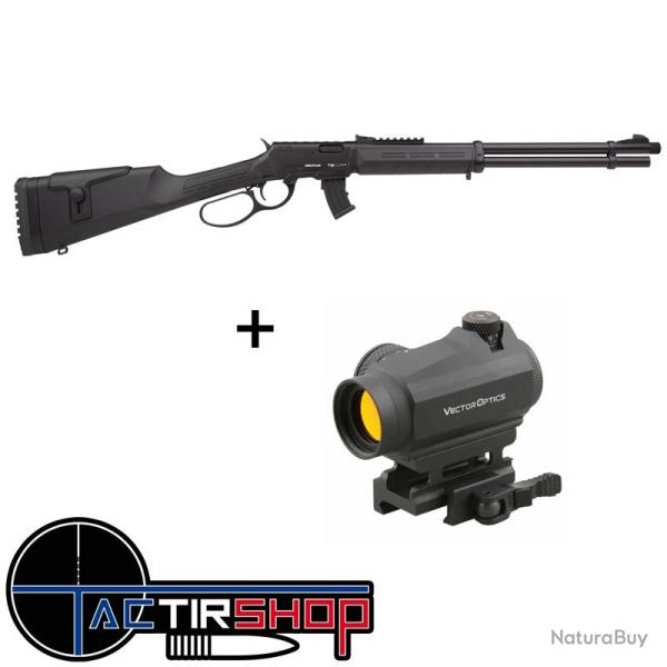 Pack Fun Tir Carabine  levier sous garde Derya TM22 LA 22lr + point rouge Vector Maverick II
