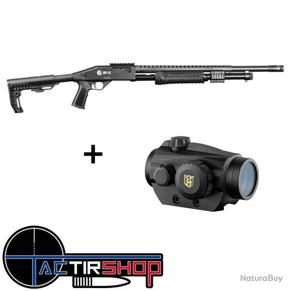 Pack Sport Fusil � Pompe ROSSI SR-12 TACTICAL C12 - Point rouge Nikko Stirling Flash 1x30