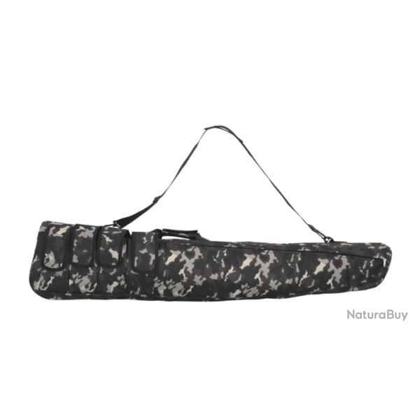 Sac � fusil avec bandouli�re 135 cm en tissu Oxford camouflage noir