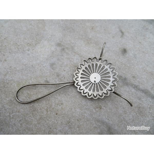 VINTAGE - Ancienne cuill�re ronde grillag�e � absinthe, poin�onn� - FRANCE (Vers 1900)