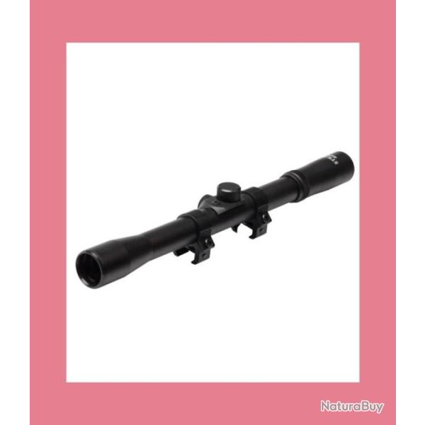 Lunette de vise 4x20 11mm avec montage pour carabine.