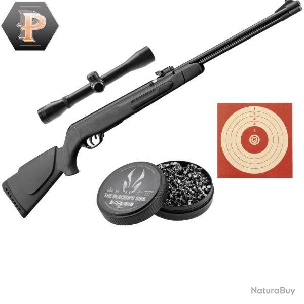 Carabine � plombs Gamo CFX cal5. 5mm canon fixe + plombs + lunette + cibles