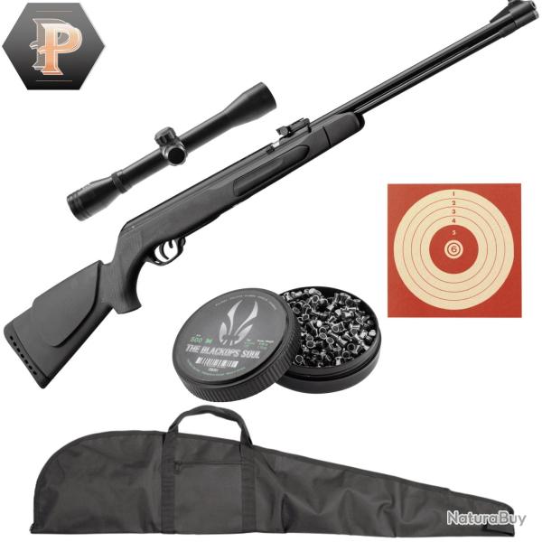 Carabine � plombs Gamo CFX cal5. 5mm canon fixe + plombs + lunette + cibles + fourreau