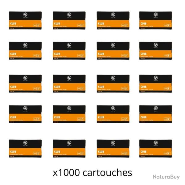 Munitions RWS club cal.22lr 40gr 2.6g par 1000