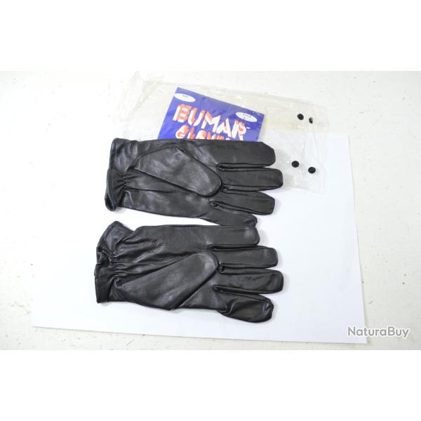Paire de gants cuir Eumar Gloves, taille L. Intervention, police gendarmerie swat s�curit� airsoft