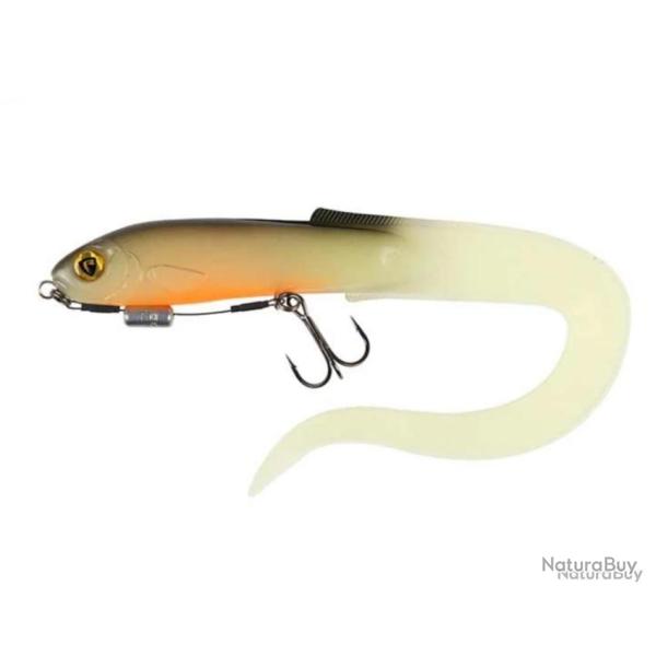 Leurre souple mont slick eel loaded 21cm#2 hot olive