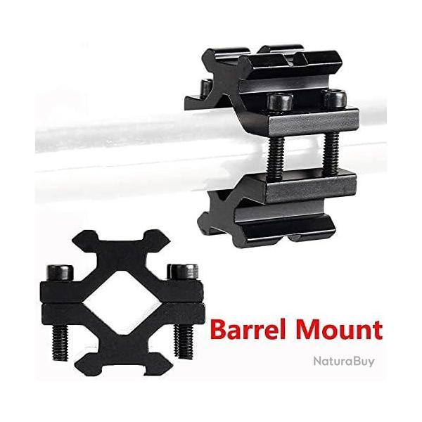 ADAPTATEUR DOUBLE RAIL PICATINNY/WEAVER 20mm - LIVRAISON GRATUITE