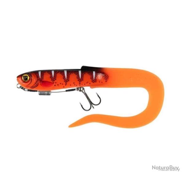 Leurre souple mont� slick eel loaded 28cm UV red wake