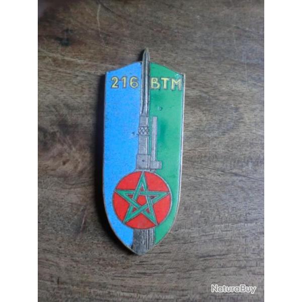 insigne 216� bataillon tirailleurs marocain / chobillon paris