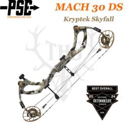 PSE MACH 30 DS Arc compound &agrave; poulies en carbone monocoque 50-60# Gaucher Kryptek Obscura Skyfall