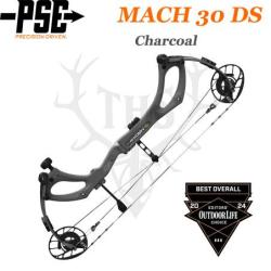 PSE MACH 30 DS Arc compound &agrave; poulies en carbone monocoque 40-50# Gaucher Charcoal