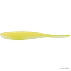 Leurres souples Keitech Shad impact 4 white chartreuse