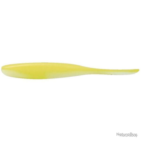 Leurres souples Keitech Shad impact 4 white chartreuse
