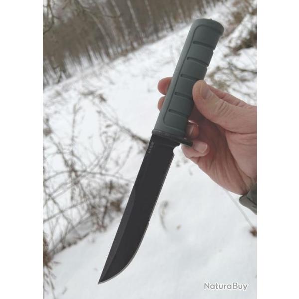 Couteau Ka-Bar Dust I Lame Clip Point Acier D2 Manche GFN Spike �tui MOLLE KA6100