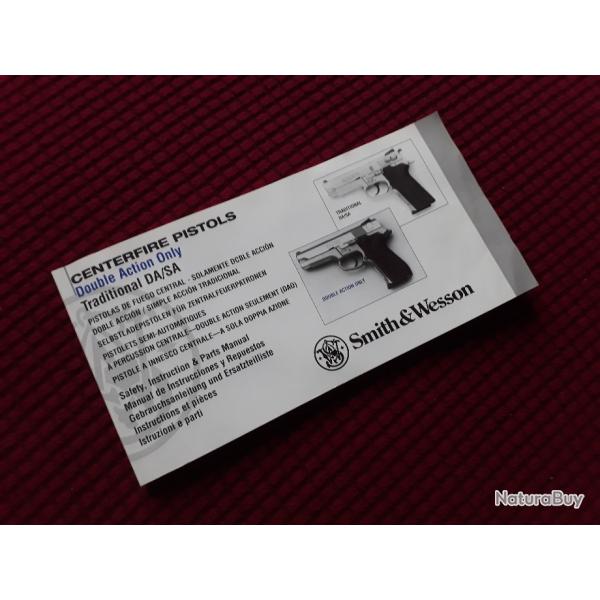 NOTICE PISTOLETS SMITH & WESSON